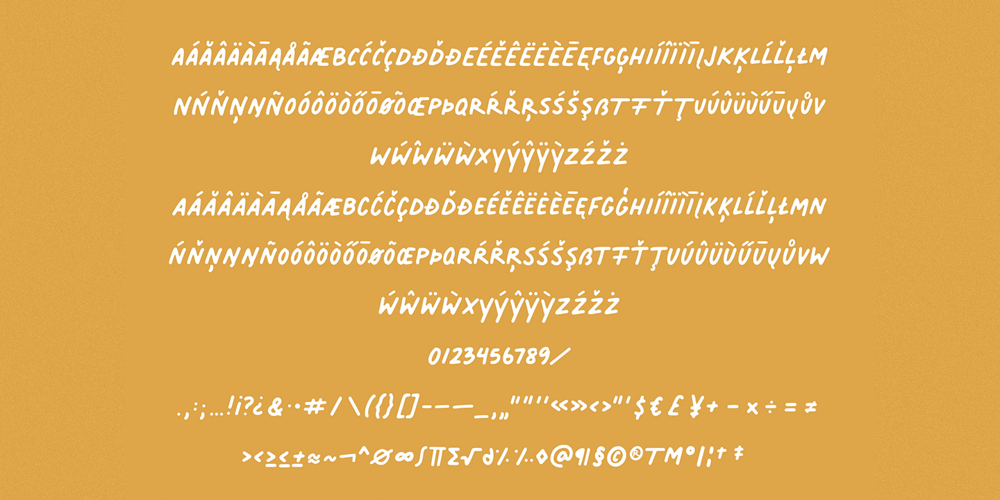 Пример шрифта Palmer Lake Print